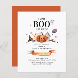 Budget Little Boo Halloween Baby shower garçon