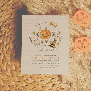 Budget Little Boo Halloween Citrouille Baby shower