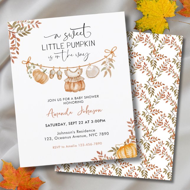 Budget Little Citrouille est sur le chemin Baby sh (Créateur téléchargé)