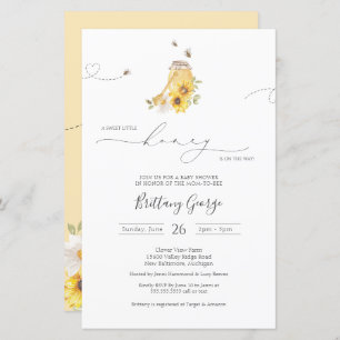 Budget Little Honey Bee Baby shower Invitation