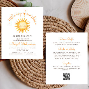 Budget Little Ray of Sunshine Code QR Baby Shower