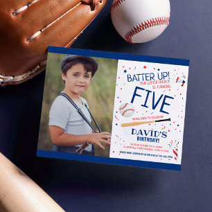 Budget Little Rookie Baseball Blue Photo Anniversa
