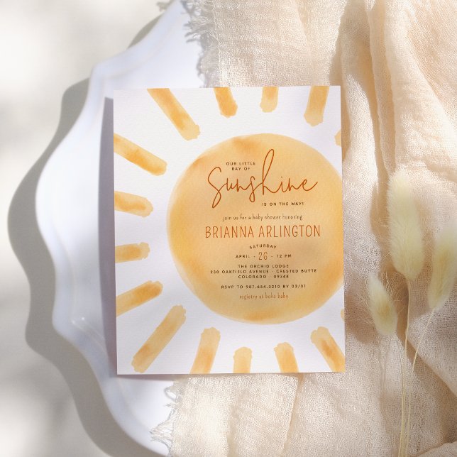 Budget Little Sunshine Baby shower neutre entre le (Créateur téléchargé)