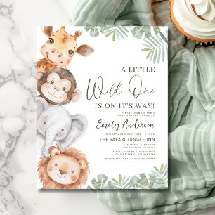 Budget Little Wild One Safari Animaux Baby shower