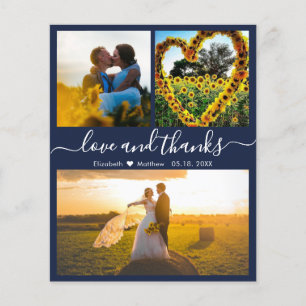 Budget Love and Thanks Marine Mariage Photo Collag