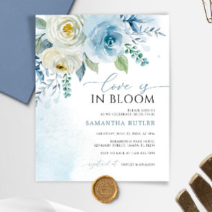Budget Love est dans Bloom Bridal Shower Invitatio