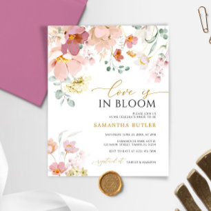 Budget Love est dans Bloom Bridal Shower Invitatio