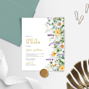 Budget Love est dans Bloom Bridal Shower Invitatio