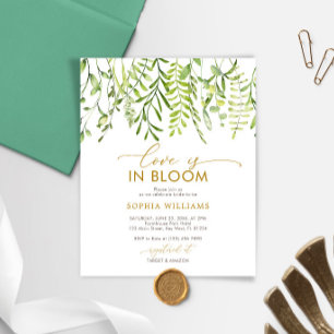 Budget Love est dans Bloom Bridal Shower Invitatio