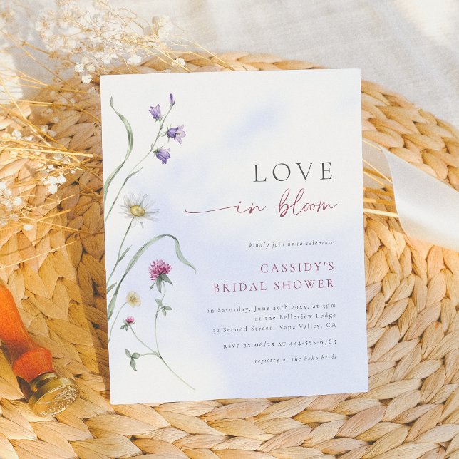 Budget Love in Bloom Fleur sauvage Fête des mariée (Créateur téléchargé)