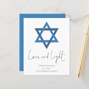 Budget Love Light Star de David Hanoukka Card