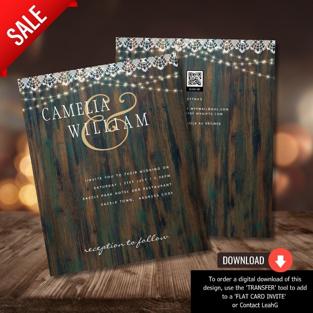 BUDGET LUMIÈRE DE BOIS RUSTIQUE FEU DE FÊTE Mariag (Créateur téléchargé)