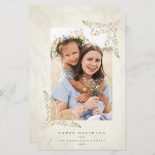 Budget Luxe dentelle fleurie Chic Golden Noël