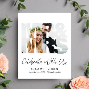 Budget M. Mme Mariage Réception Photo Invitation