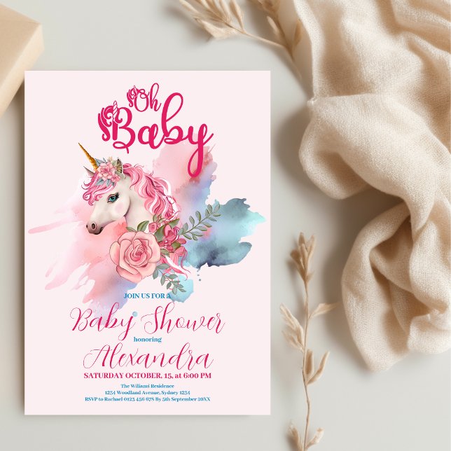 Budget Magique Unicorn Rainbow Baby shower (Créateur téléchargé)
