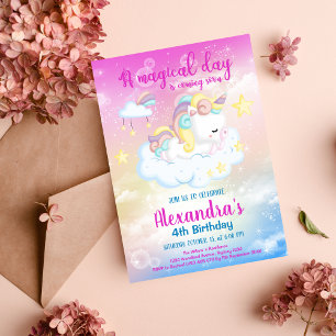 Budget Magique Unicorn Rainbow fête d'anniversaire