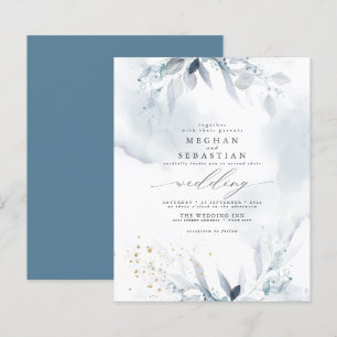 Budget Mais Belle Aquarelle Bleue Dusty