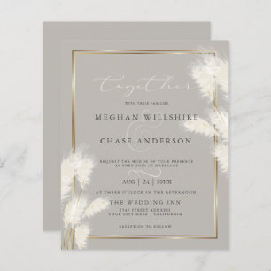 Budget mais belle élégante Pampas ivoire Grass