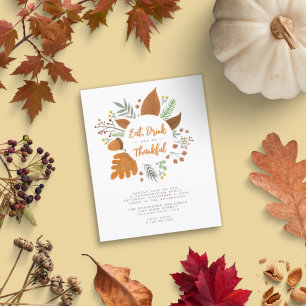 Budget Mangez Boire et être Thanksgiving