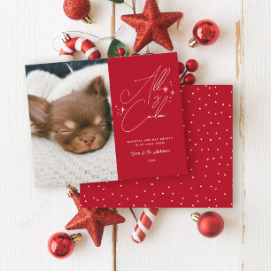 Budget manuscrit Tout Est Calme Animal Photo Noël