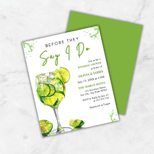 Budget Margarita Mariage Couple's Shower Invitatio