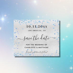 Budget mariage argent bleu coeurs enregistrer la d