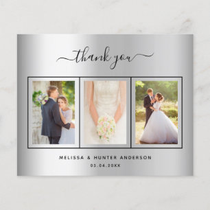 Budget mariage argent script photo carte de remerc