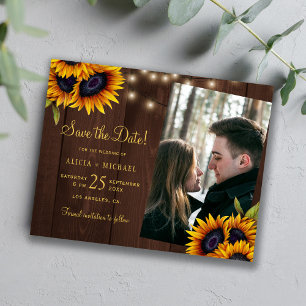 Budget mariage champêtre photo faire part de date 