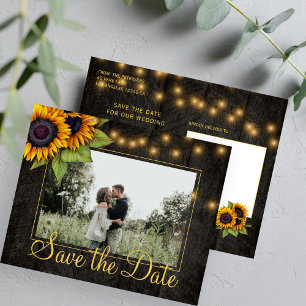 Budget mariage champêtre tournesol faire part de d