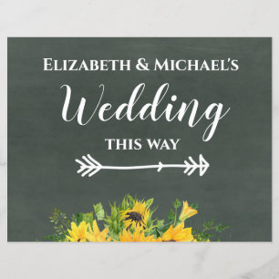Budget Mariage DE CETTE FAÇON Chalk Tournesols
