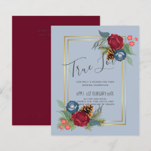 BUDGET Mariage d'hiver Bourgogne Turquoise Bleu mo