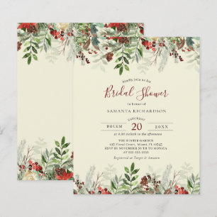 Budget Mariage d'hiver Floral Berry Fête des marié