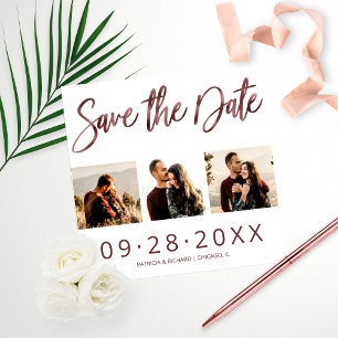 Budget Mariage Enregistrer La Date 3 Collage Photo