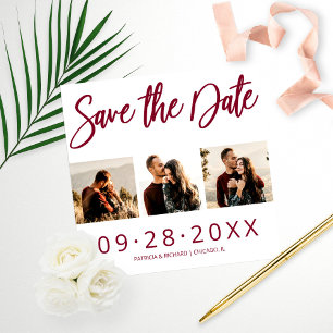 Budget Mariage Enregistrer La Date 3 Collage Photo