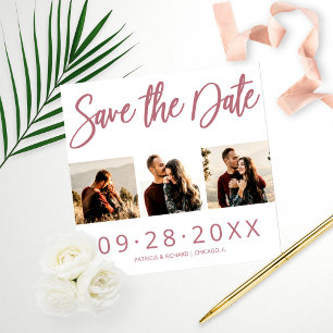 Budget Mariage Enregistrer La Date 3 Collage Photo