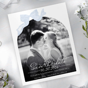 Budget Mariage Enregistrer la date Invitation Bow