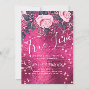 Budget Mariage Metallo Look Rosegold rose Floral