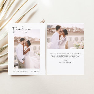 Budget Mariage Minimaliste Photo Merci Cartes