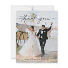 Budget Mariage moderne Carte de remerciements avec