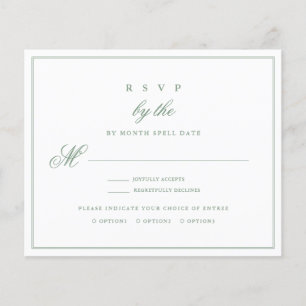 Budget Mariage RSVP Basil Green