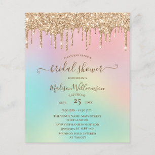 Budget Mariage sous une douche de paillettes doré