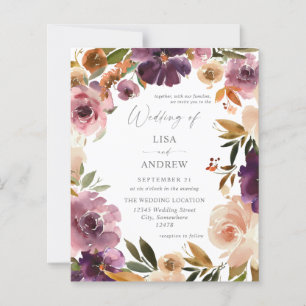 Budget Mariage Violet & Rose Floral V3 Grand
