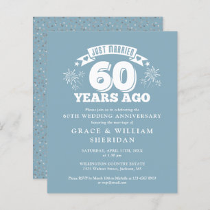 Budget Marié 60e anniversaire Invitation