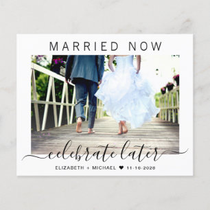 Budget Marié Maintenant Célébrer Plus Tard Photo M