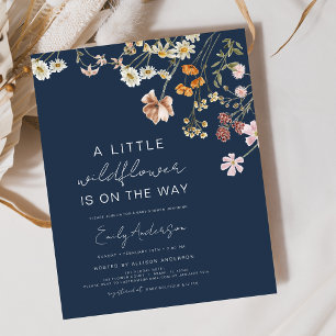 Budget Marine Bleu Un petit Baby shower Fleur sauv