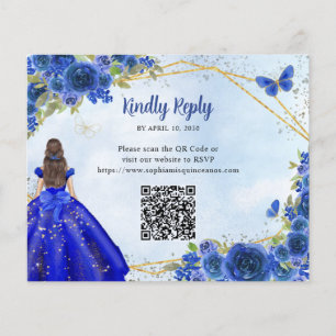 Budget Marine Blue Glam or Floral Princesse QR RSV