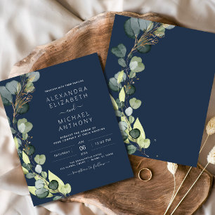Budget Marine Blue Green Mariage Eucalyptus