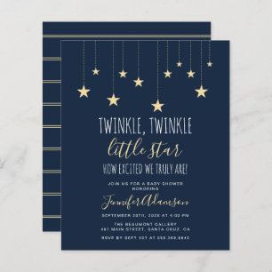 Budget Marine Blue Twinkle Baby shower Little Star