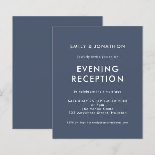 Budget Marine Mariage soirée invitation de récepti