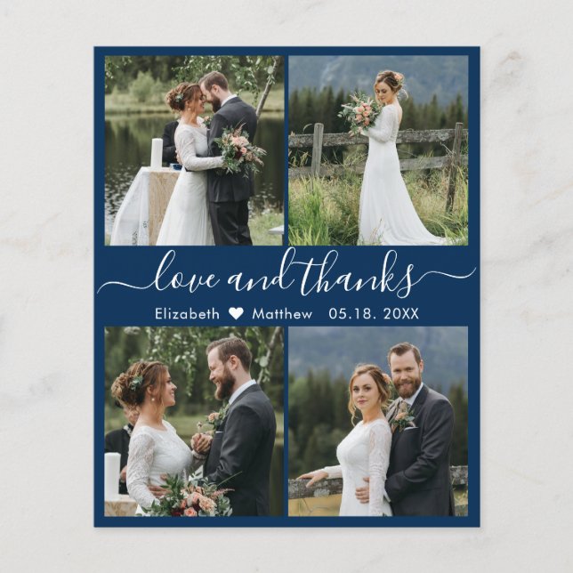 Budget Marine photo blanche Collage Mariage Merci (Devant)